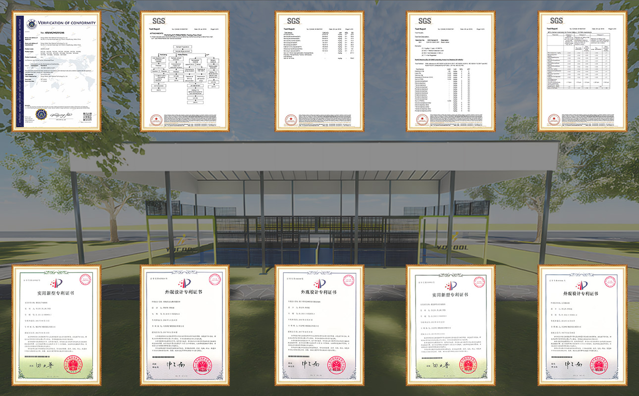 china padel court grass
