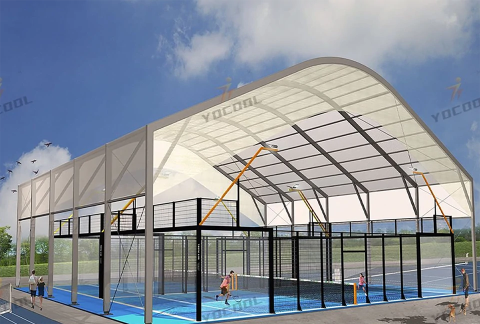 panoramic padel court