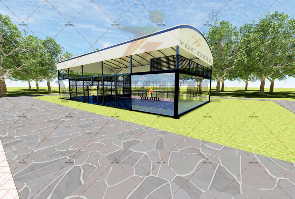 NO.6 Padel court with conjoined roof